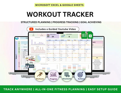 Gym Workout Planner Spreadsheet