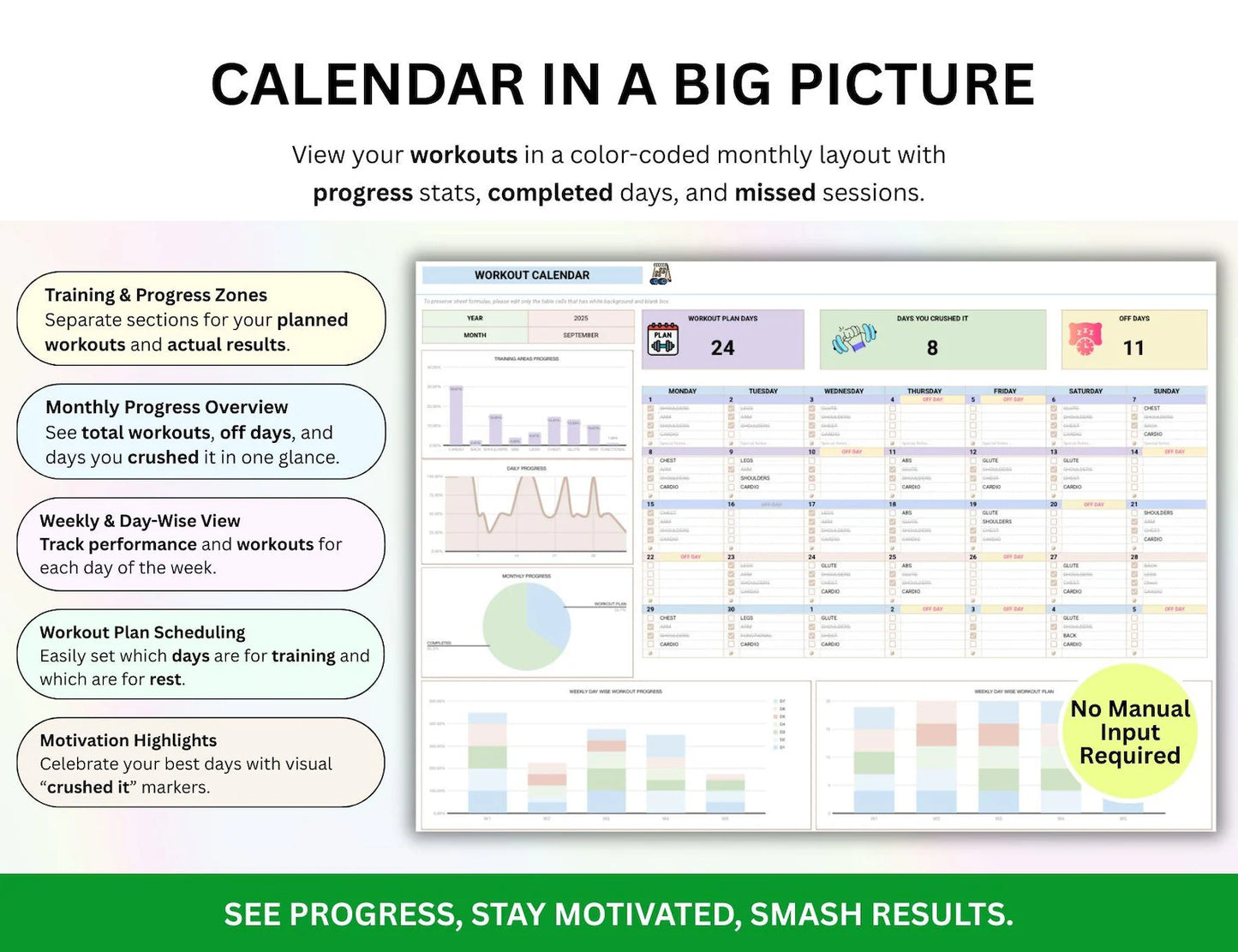 Gym Workout Planner Spreadsheet