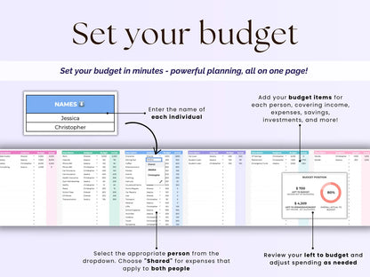 Couples Budget Spreadsheet